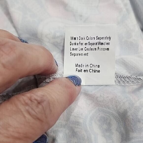 Sherosa Top 3/4 Sleeve Boho Multicolor Pleated NWT Women's Large - Picture 6 of 8